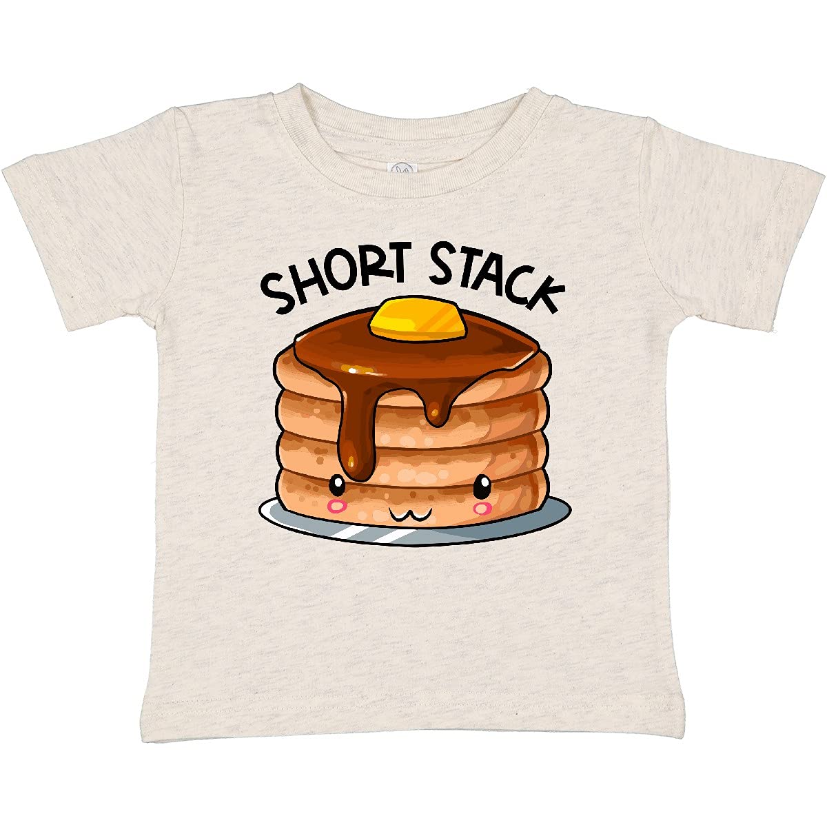 Inktastic Short Stack Cute Pancake Breakfast Baby T-Shirt - Adorable Infant Apparel for Playdates & Family Breakfasts