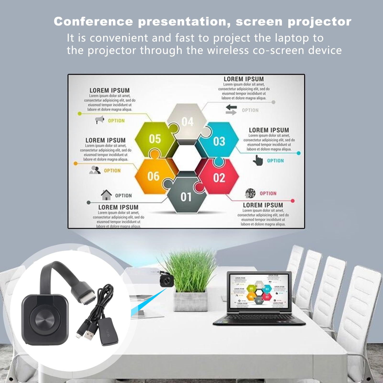 Oldmoom 4K Portable Projector - 1080P & 4K Home Theater Projector for Movies, Gaming, Presentations, and Outdoor Entertainment | HD Projector for Graphics, Documents, Videos & Music | Perfect for Home Cinema, Office Meetings, and Backyard Movie Nights