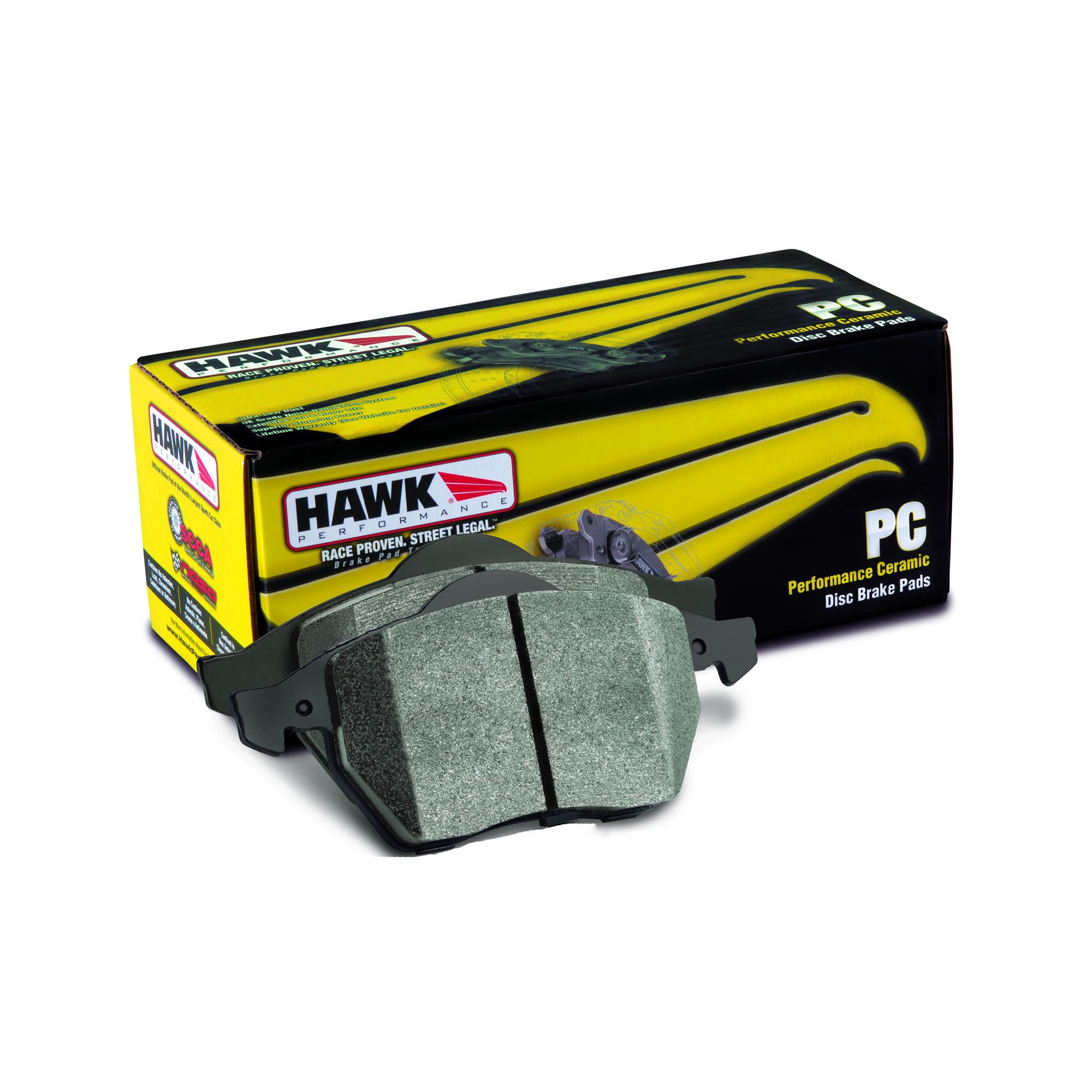 Hawk Ceramic Brake Pads for 2006-2007 Subaru WRX | High-Performance Braking | Perfect for Daily Driving and Track Use