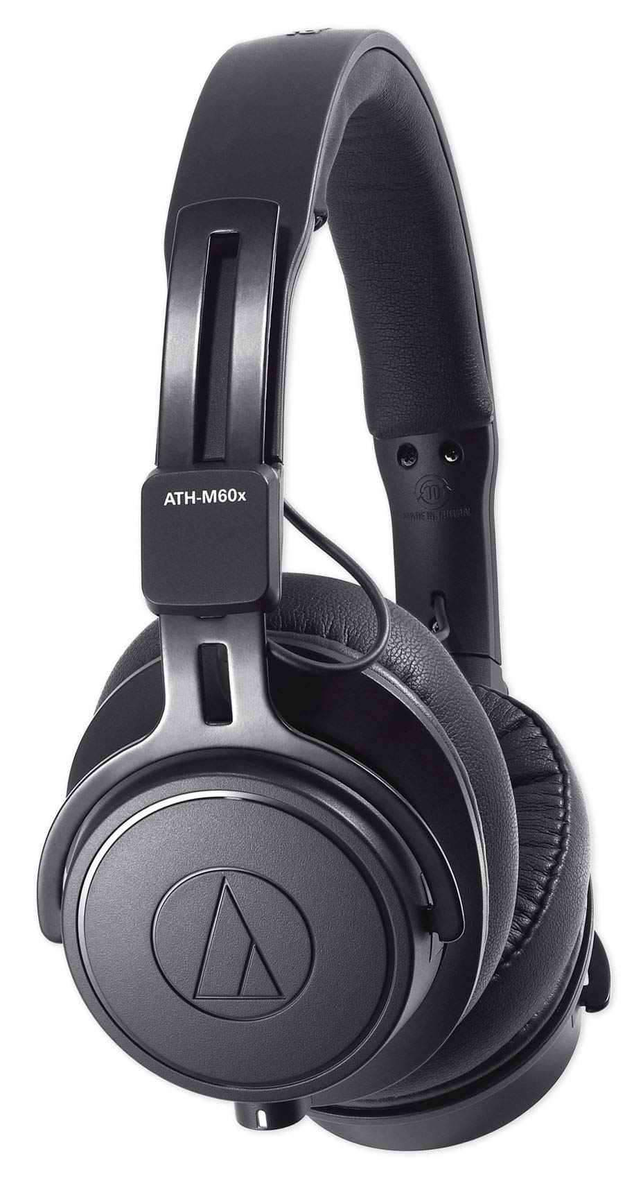 Audio-Technica ATH-M60X Professional Studio Monitor Headphones & Mackie Big Knob Passive Monitor Controller - Perfect for Music Production, Podcasting & Home Recording Studios