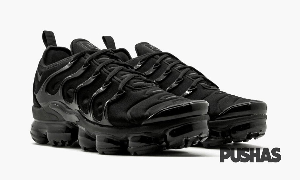 Nike Air VaporMax Plus 'Triple Black' Men's Running Shoes (2018) - Lightweight Cushioned Sneakers for Gym Workouts & Daily Wear