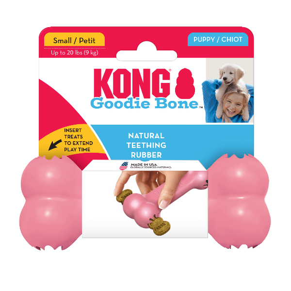 KONG Puppy Goodie Bone Dog Toy - Durable Chew Toy for Teething Puppies, Small Dogs - Perfect for Training, Playtime & Anxiety Relief