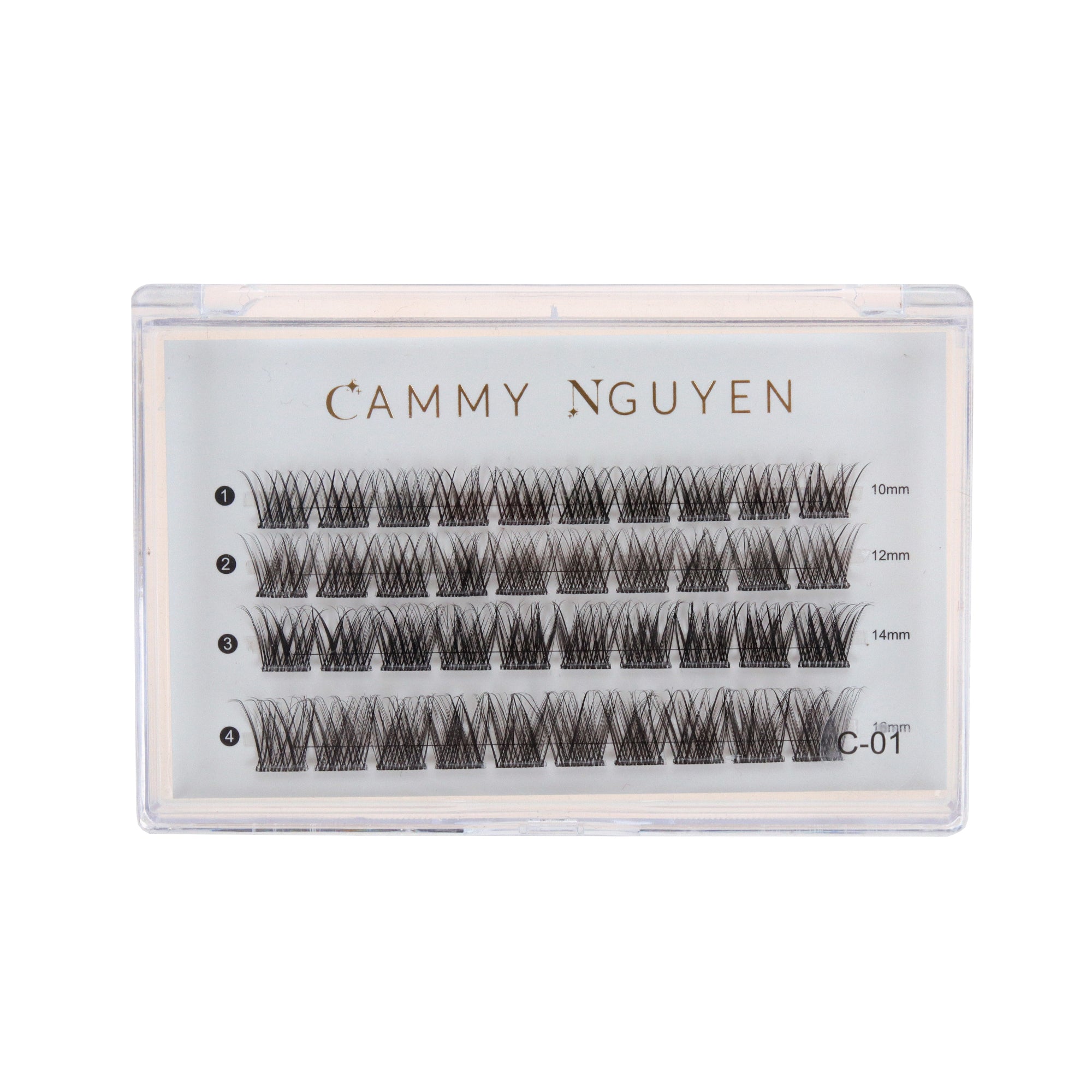 Cluster Lashes with Clear Band - Natural Looking Press On False Eyelashes for Everyday Wear & Special Occasions