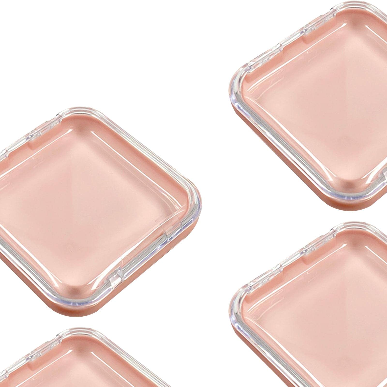 Sharplace 10-Piece Acrylic Press-On Nail Storage Box Set - Mini Artificial Nail Display Case & False Nail Organizer for Salon Professionals & Home Manicure - Perfect for Nail Art Storage, Salon Organization & Travel Nail Kits (Pink)