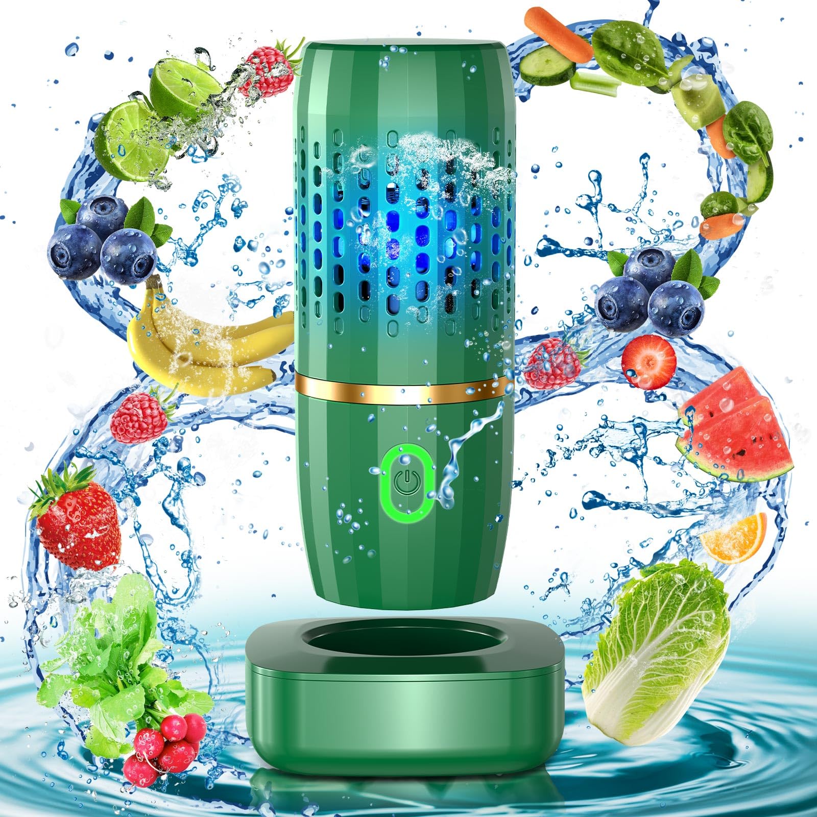 Best Fruit and Vegetable Washing Machine - Efficient Water Cleaning Device for Fresh Produce | Perfect for Home Kitchens, Restaurants, and Organic Food Prep