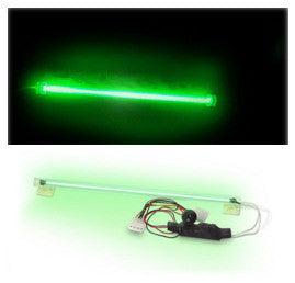 12 Inch Green Cold Cathode Light Kit for PC - Single Bulb, UV Reactive Gaming PC Lighting for Case Mods & DIY Computer Builds