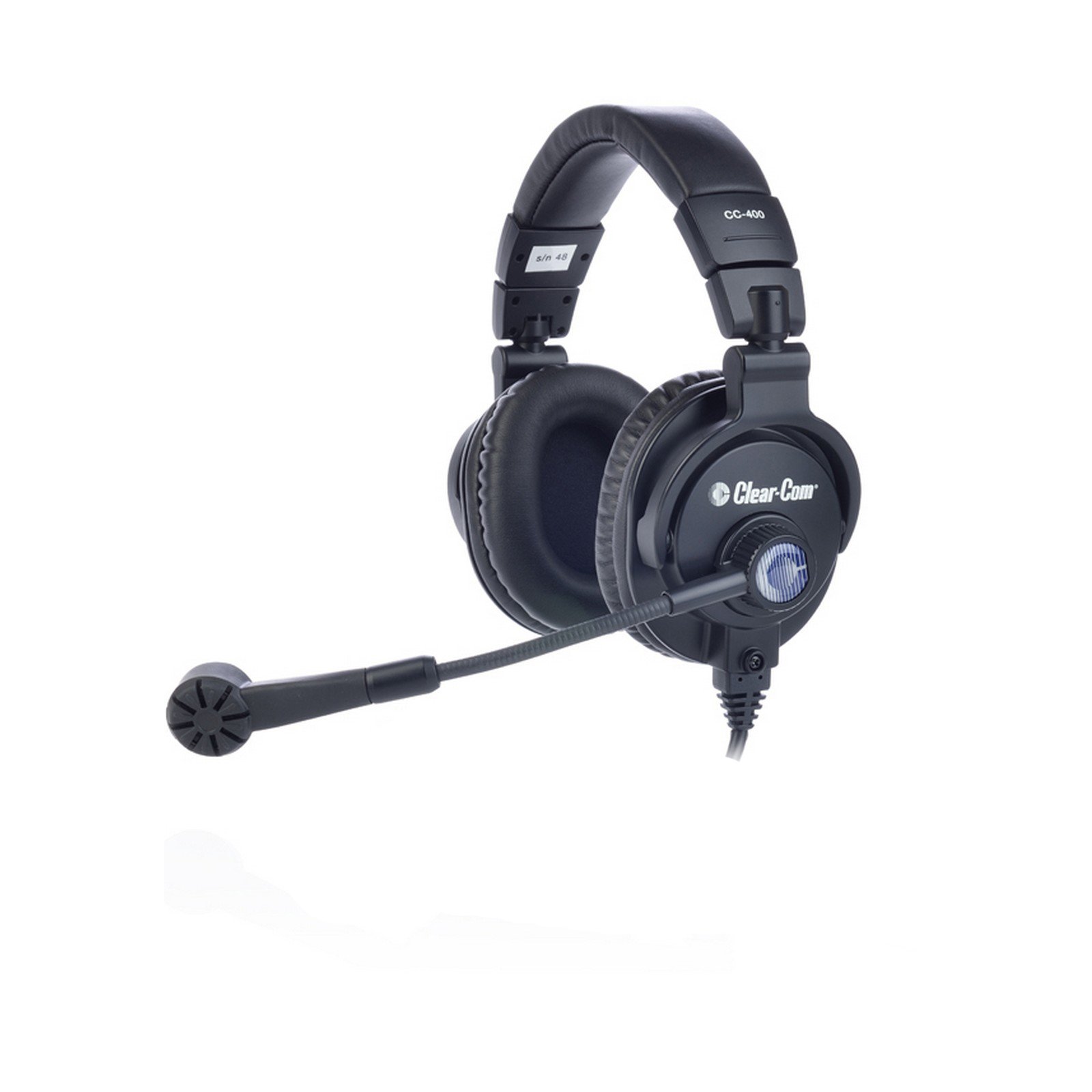 Clear-Com CC-400-X5 Professional Double Over-Ear Headset with 5-Pin Male XLR Connector & Cardioid Mic - Ideal for Broadcast, Studio Recording & Live Performances