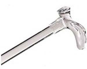 Clear Lucite Cane with Contour Handle for Left-Handed Users - Lightweight Support Cane for Seniors & Mobility Assistance - Ideal for Indoor/Outdoor Walking, Recovery & Daily Use