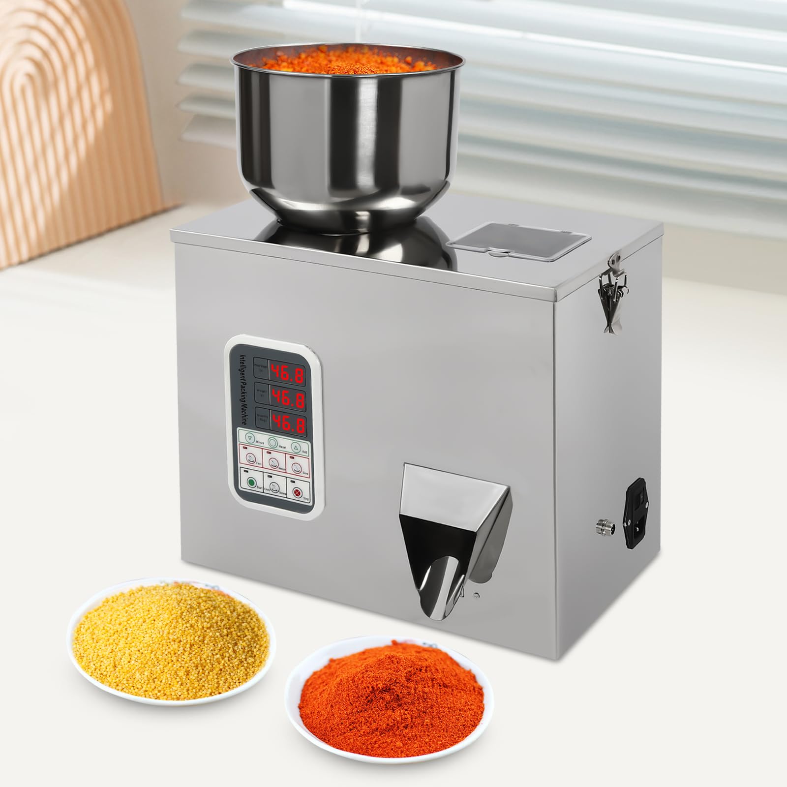 Automatic Powder Filling Machine 1-100g | Precision Powder & Granule Dispenser for Bottles & Bags | Perfect for Beans, Seeds, Grains, Tea & Granular Products | Ideal for Home, Commercial & Industrial Packaging