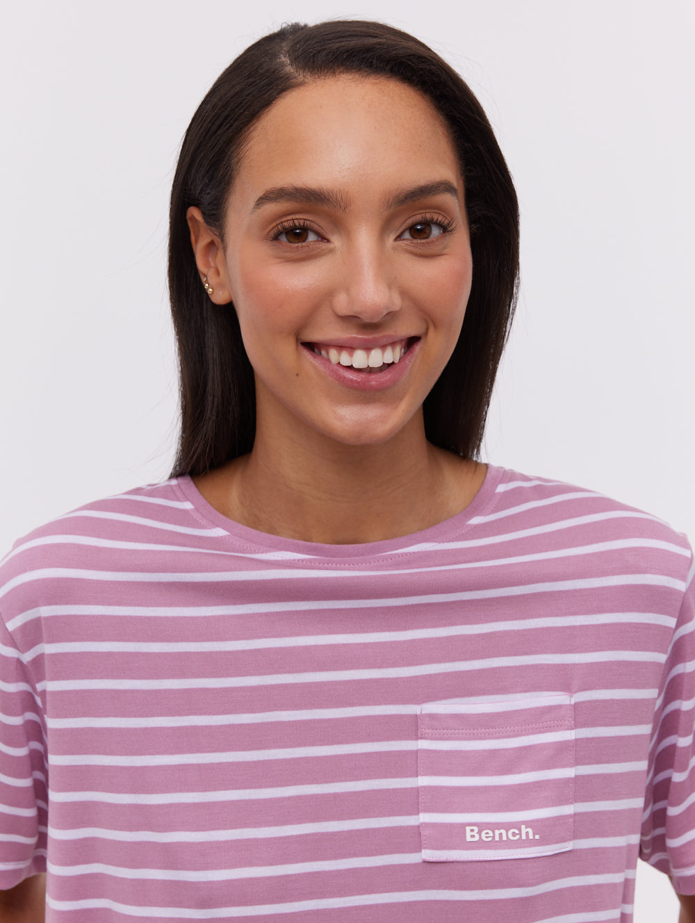Nouria Striped Pocket T-Shirt for Men - Comfortable Casual Tee with Chest Pocket - Perfect for Everyday Wear, Outings, and Layering