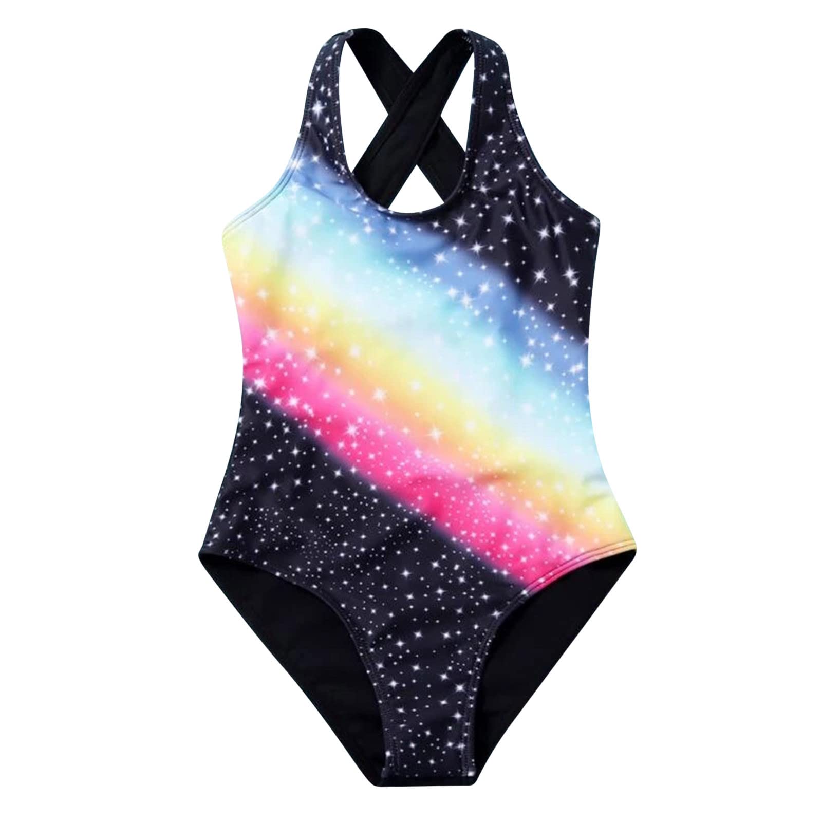 **Floral Print Baby Girl Swimsuit - Crisscross Back Summer Swimwear for Toddlers Size 14 - Perfect for Beach, Pool & Water Play**