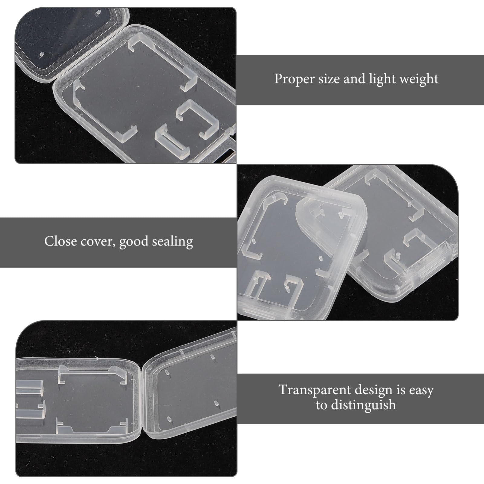72 Pcs Memory Card Storage Box - Waterproof SD Card Holder Case for Camera, DSLR, GoPro - Compact Plastic Organizer for Memory Cards, USB Drives, SIM Cards - Perfect for Travel, Photography & Office Use