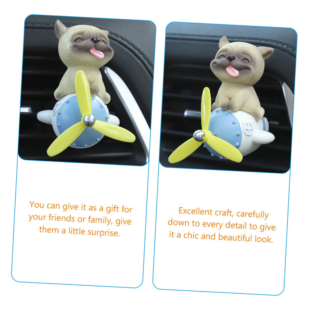 FUNOMOCYA Car Air Freshener Clip - Exquisite Handcrafted Auto Decorations for Fresh & Stylish Ride | Perfect for Cars, Trucks & SUVs