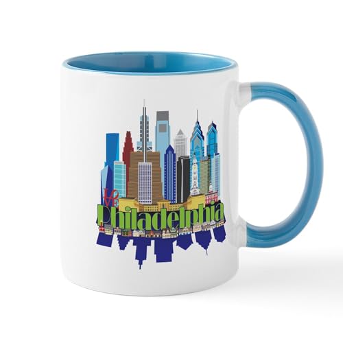 White/Blue Inside - Philly New Icon Mugs