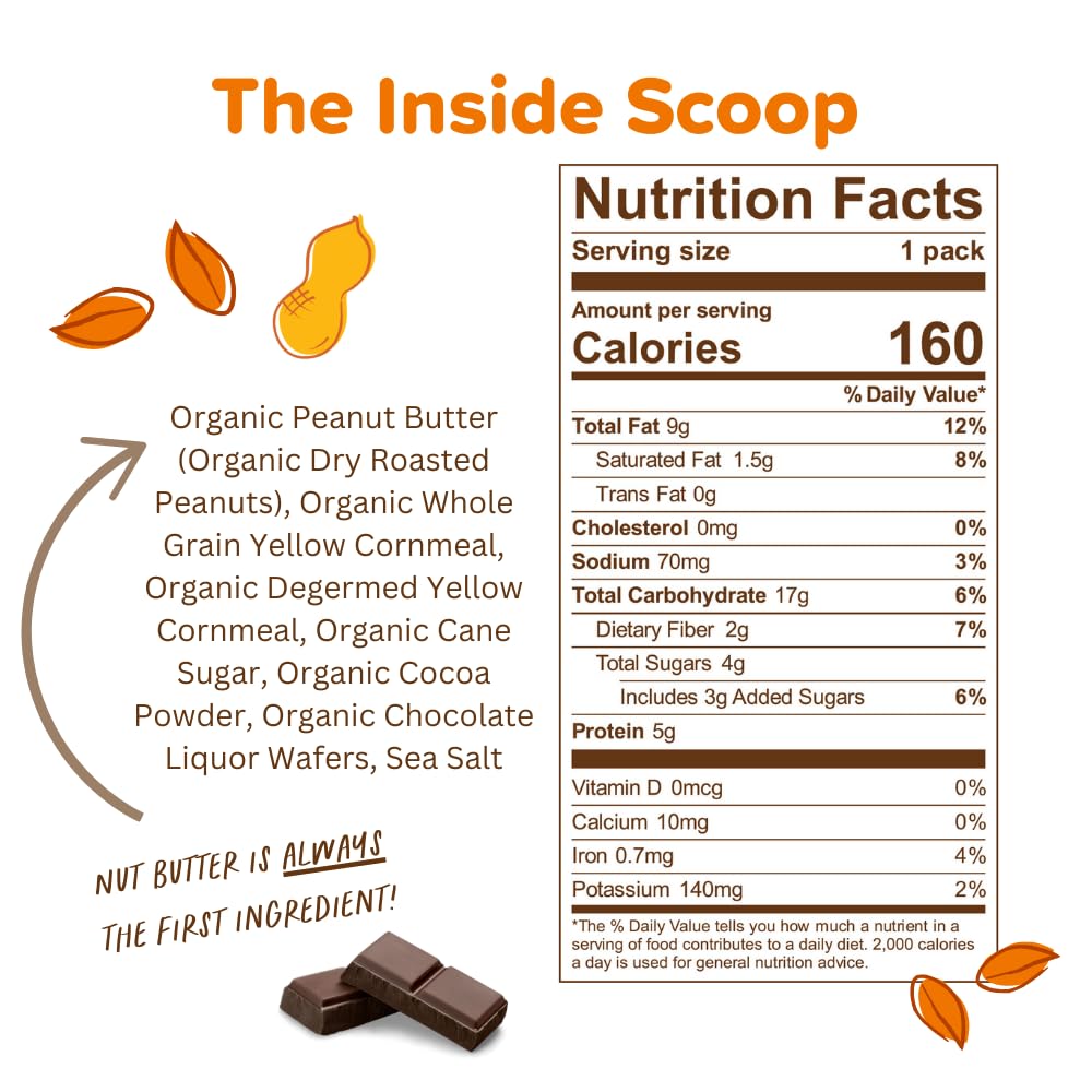 Organic Peanut Butter Puffs Variety Pack - Original, PBJ, Dark Chocolate & Honey Flavors | Gluten-Free, Kosher, Plant-Based Protein Snack | 1.2oz (12 Pack) | Perfect for On-the-Go Snacking, Lunchboxes & Healthy Office Treats