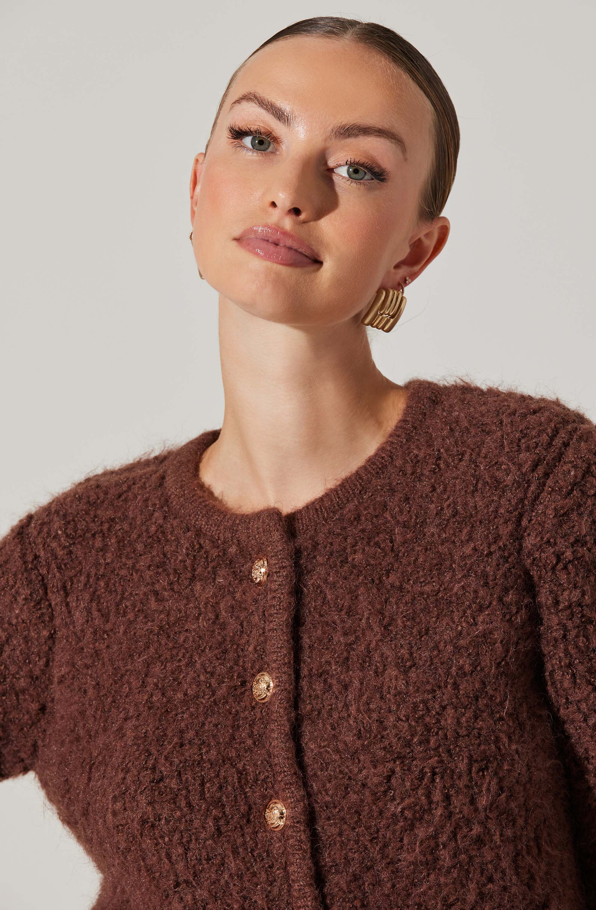 Soft Myrtle Wool Blend Cardigan for Women - Cozy Knit Sweater for Fall & Winter - Perfect for Layering, Office Wear & Casual Outfits