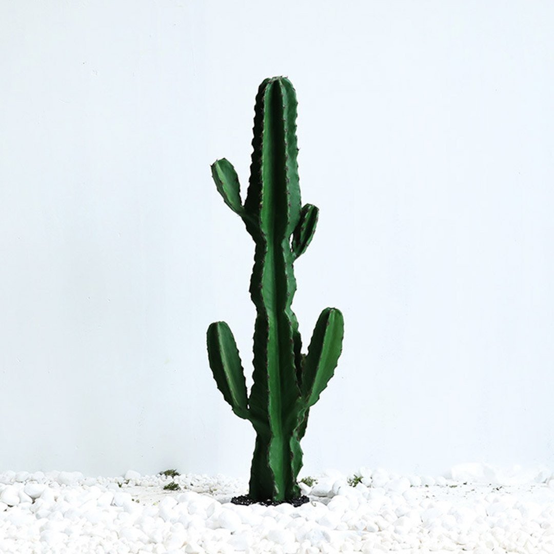 6 Heads 105cm Green Artificial Cactus Tree - Realistic Fake Indoor Plant for Home Office Decor, Living Room, Bedroom & Wedding Centerpiece