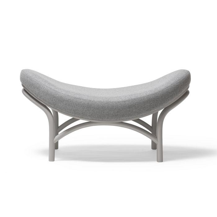 Stylish Chips Bentwood Ottoman by Ton - Modern Round Storage Footrest for Living Room, Bedroom & Office - Perfect for Extra Seating & Home Decor