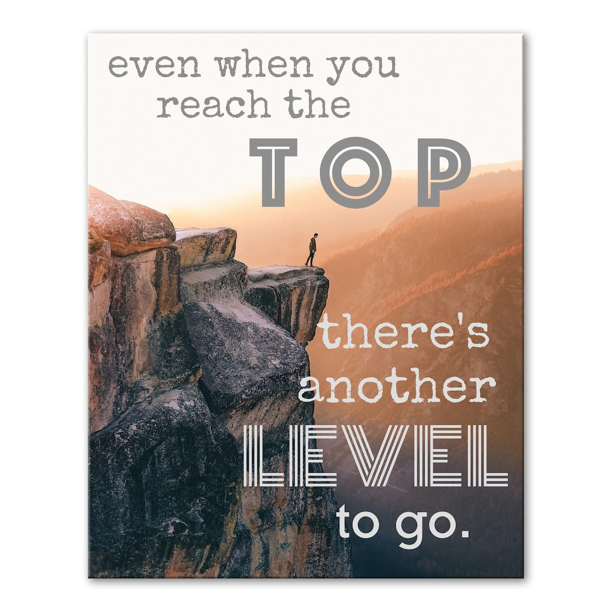 Inspirational Gallery Wrapped Canvas Wall Art by Norman Wyatt Home - Motivational Decor for Living Room, Bedroom & Office