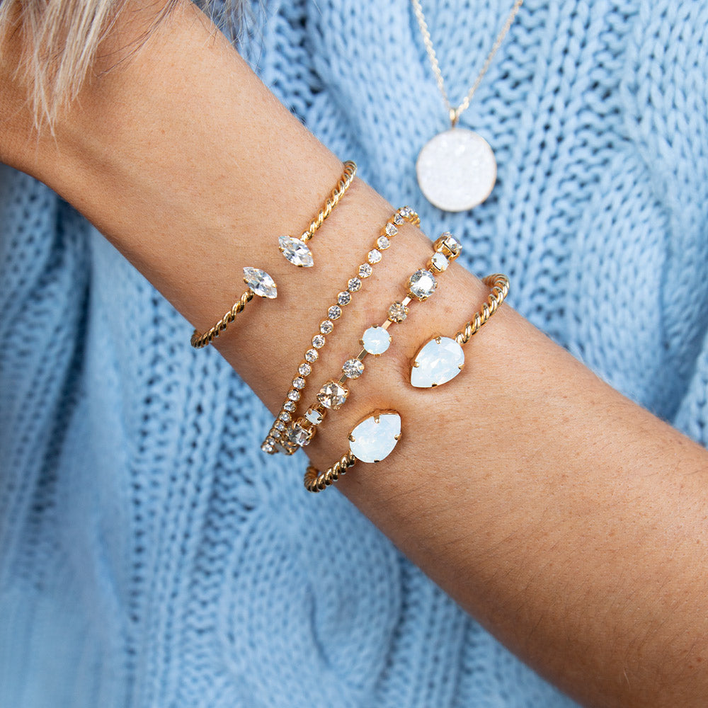 Petite Crystal Bracelet for Women - Elegant & Dainty Jewelry Gift for Everyday Wear & Special Occasions