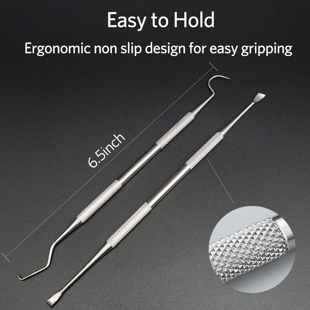 Professional Dental Tools Kit - Stainless Steel Teeth Cleaning Set for Dentists, Personal & Pet Use | Includes Scaler Pick, Tartar Remover & Storage Box | Perfect for Home Dental Care & Veterinary Hygiene
