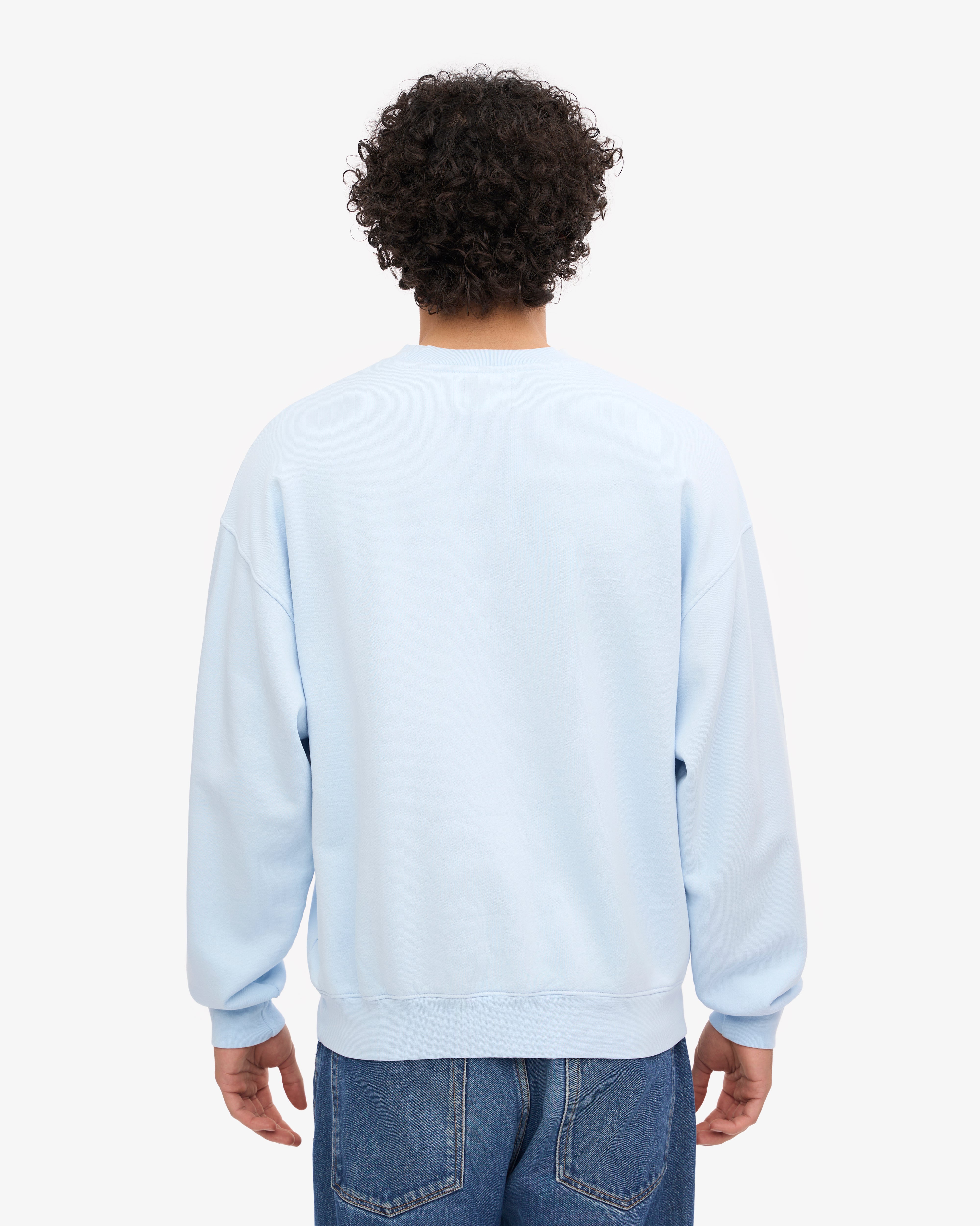 Organic Oversized Crewneck Sweatshirt - Polar Blue | Soft & Comfortable Unisex Pullover for Men & Women | Perfect for Casual Wear, Lounge & Outdoor Activities