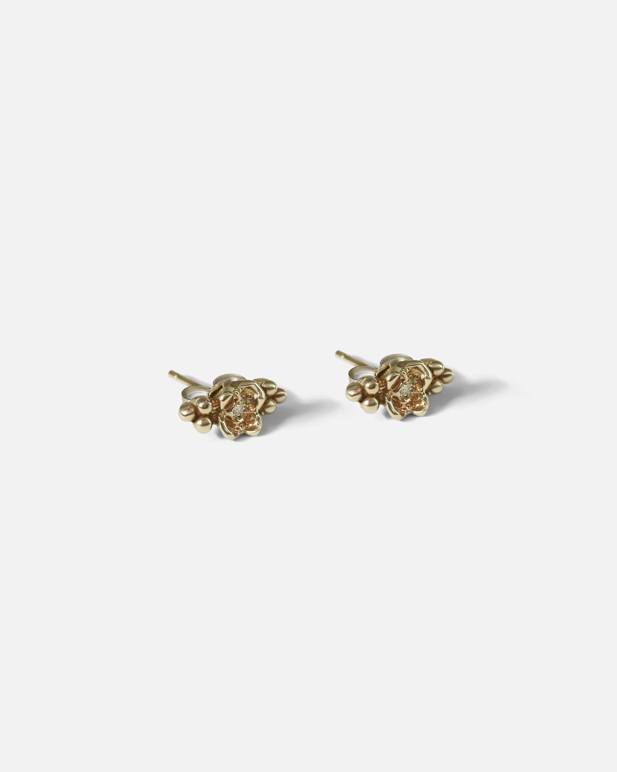 Kara Rose Stud Earrings with Genuine Diamonds - Elegant & Sparkling Jewelry for Women, Perfect for Parties, Weddings & Everyday Wear