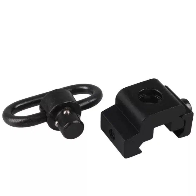 QD Sling Swivel with Picatinny Rail Mount - Quick Detach Sling Attachment for Rifles, Shotguns & Tactical Gear - Perfect for Hunting, Shooting & Outdoor Adventures