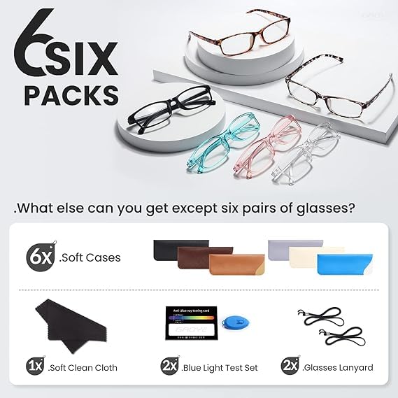 Gaoye Blue Light Reading Glasses for Men & Women - Computer & Office Use