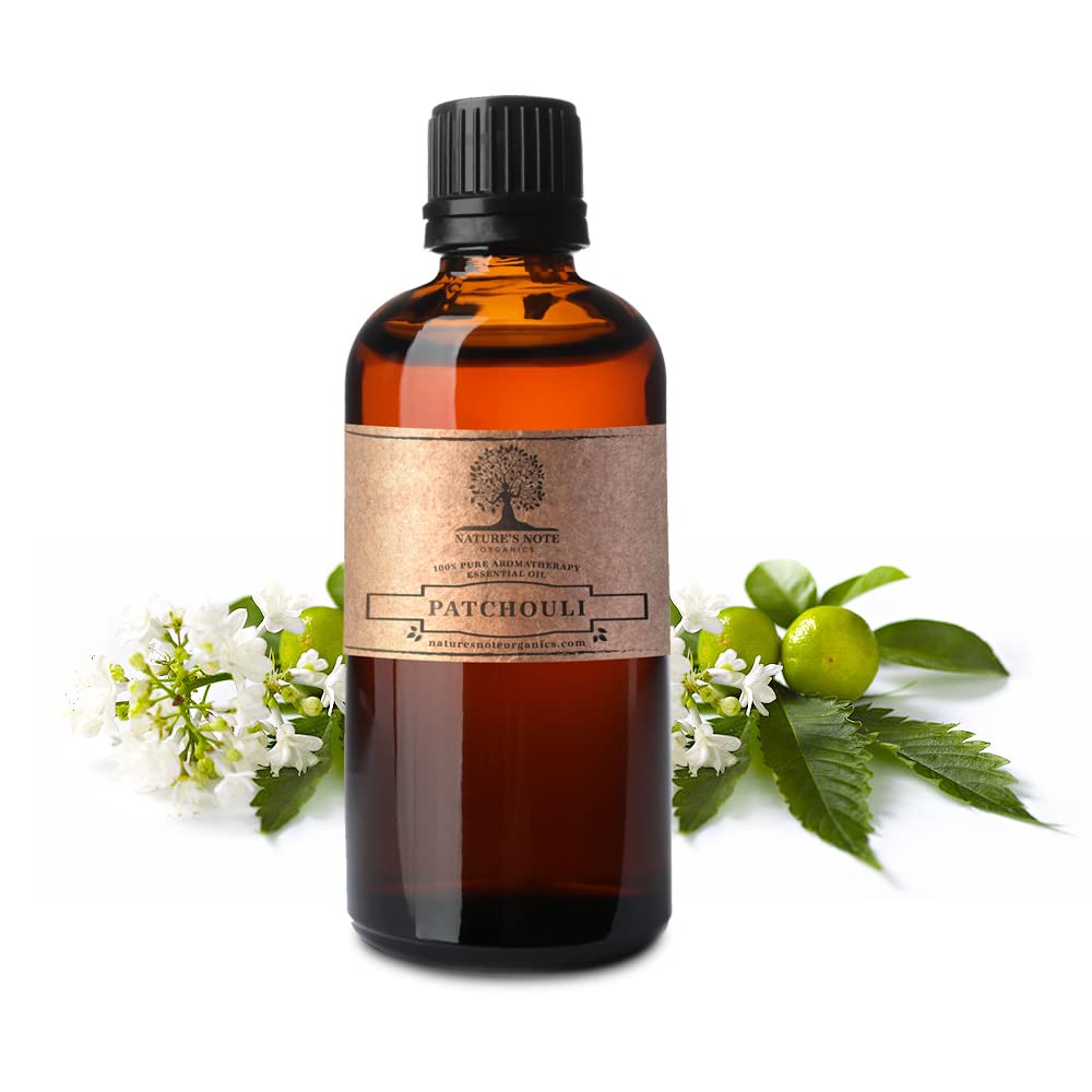 100% Pure Patchouli Essential Oil for Aromatherapy & Diffusers - 1 Fl Oz by Nature's Note Organics - Perfect for Relaxation, Meditation & Natural Perfume Making