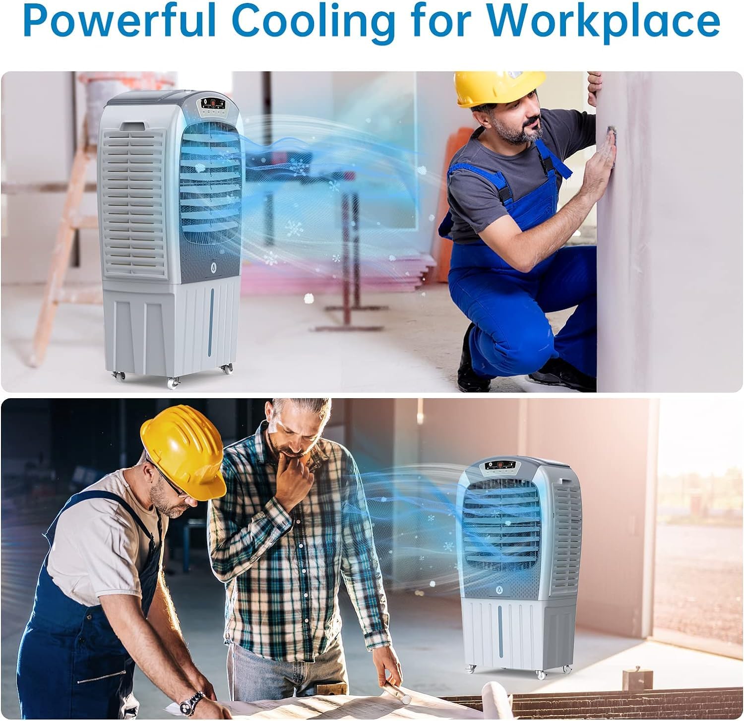 GARVEE 3500CFM Portable Air Cooler with 3 Speeds - Evaporative Swamp Cooler for Home, Office, Outdoor & Patio - Energy Efficient Cooling Fan for Summer