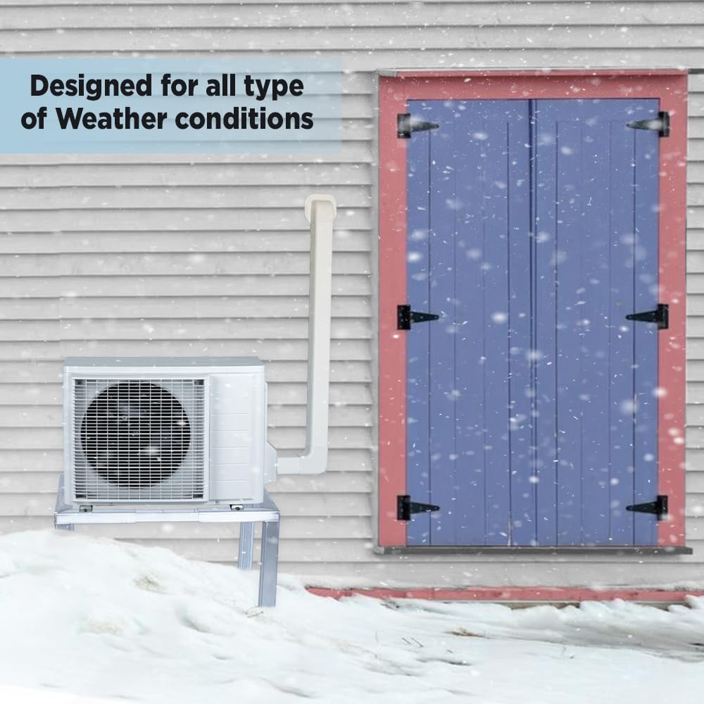 Heavy Duty Aluminum Heat Pump Stand for Outdoor Units - 500 lb Capacity, Adjustable 61x96 cm, 43 cm Height - Vibration Dampening AC Stand for Heat Pumps & Air Conditioners - Perfect for Backyard, Patio, and Rooftop Installations