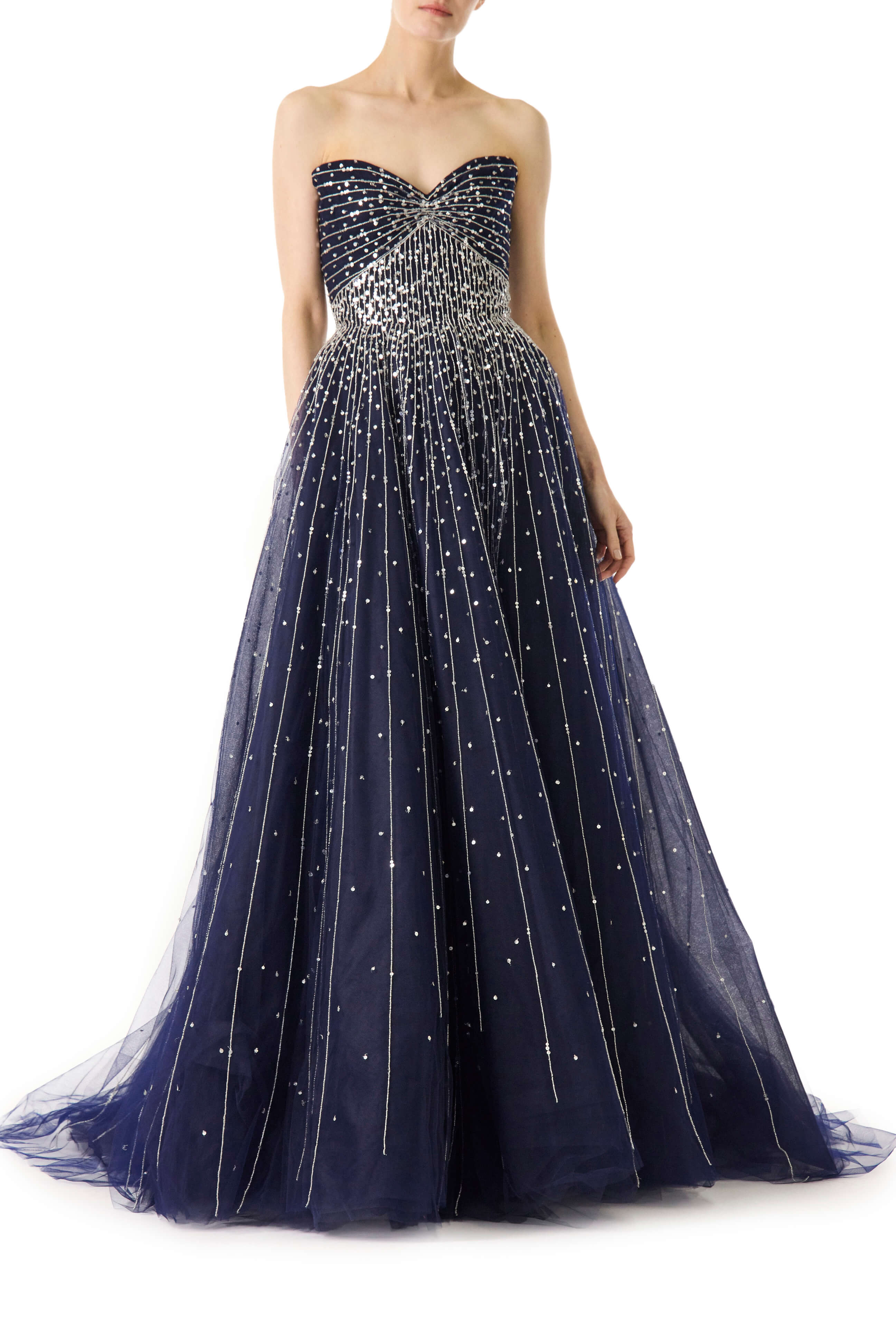 Elegant Strapless Embroidered Ball Gown for Prom, Wedding & Evening Events - Perfect for Formal Dances, Bridal Parties & Special Occasions