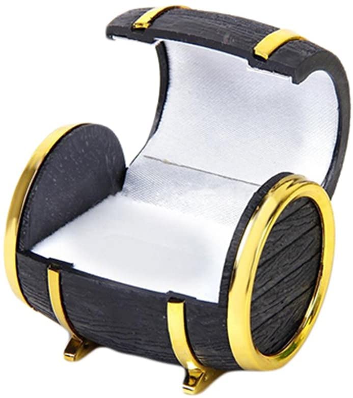 Creative Beer Barrel Jewelry Box for Rings & Necklaces - Unique Gift Box with Useful Design - Perfect for Wedding, Anniversary & Birthday Presents