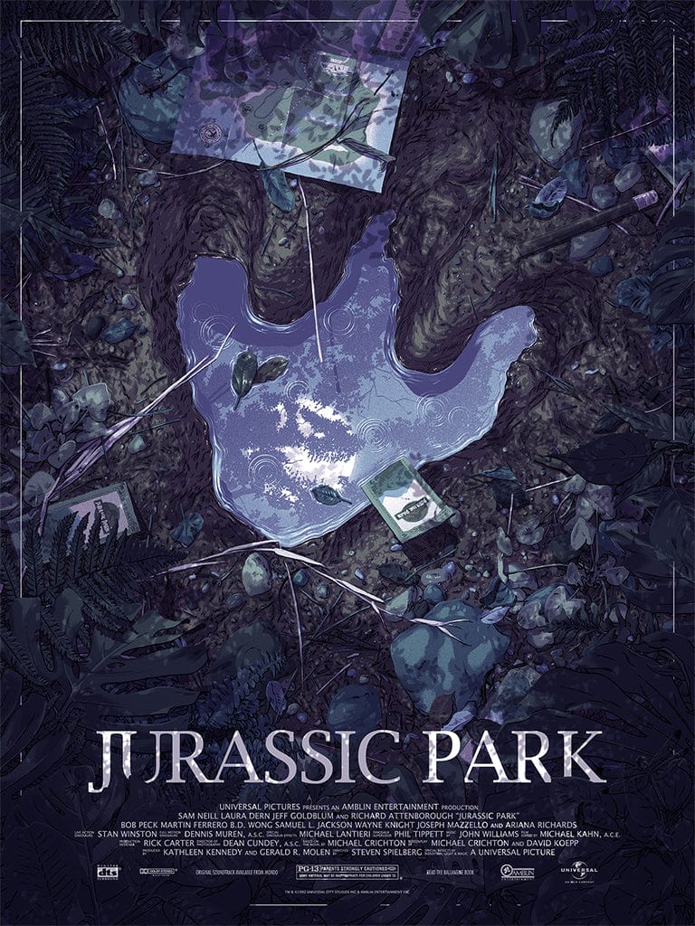 Jurassic Park Movie Poster - High-Quality Dinosaur Wall Art Decor for Home, Office & Theater Rooms - Perfect Gift for Fans & Collectors