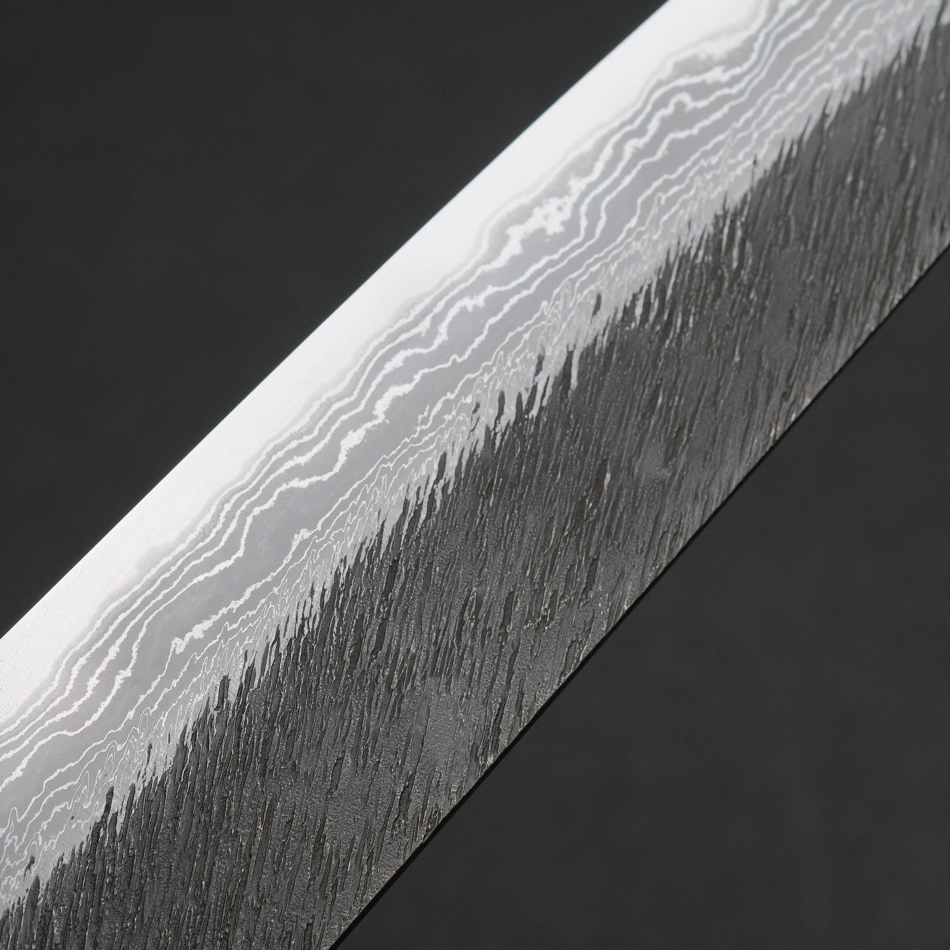 Premium Ajikataya White #2 Matsuba Damascus Sujihiki 270mm Japanese Chef Knife - Olive Wood & Buffalo Horn Handle - Perfect for Slicing Sashimi, Meat, and Precision Kitchen Tasks
