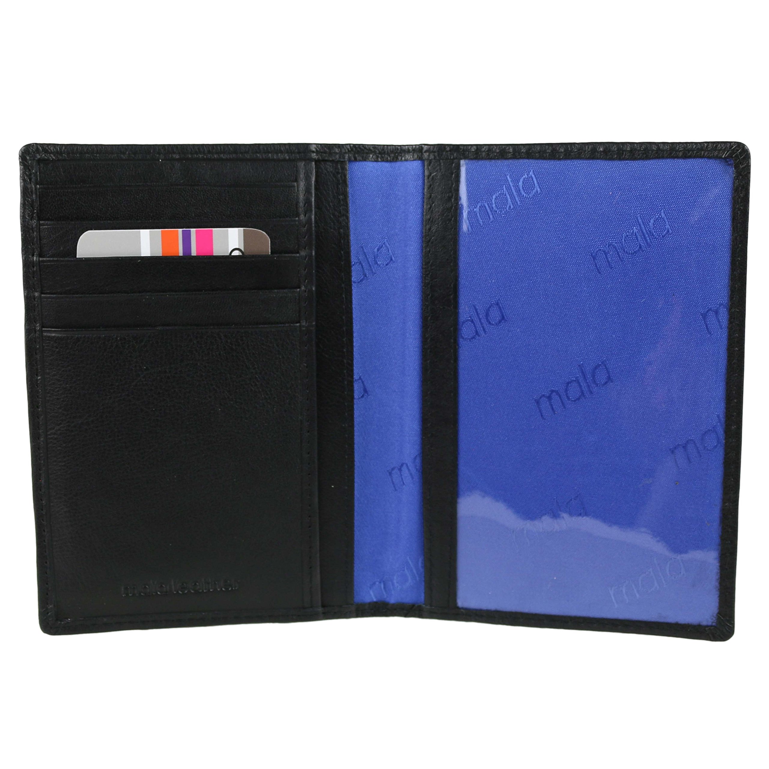 Premium Women's RFID Blocking Leather Passport Holder - Slim Travel Wallet for Passport & Credit Cards - Perfect for International Travel & Business Trips (Black)