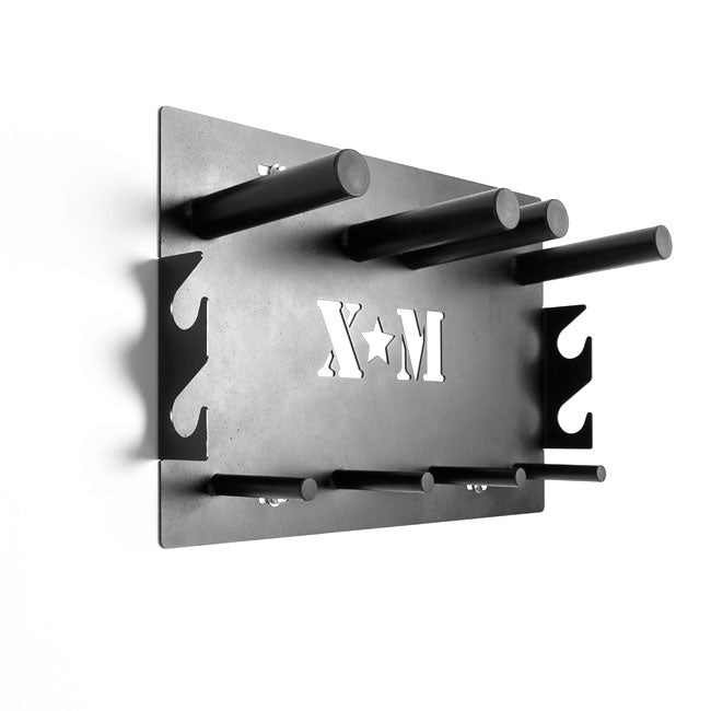 XM FITNESS Wall Mounted Storage Rack - Multi-Purpose Organizer for Gym, Garage, Home & Office - Perfect for Sports Equipment, Tools & Supplies