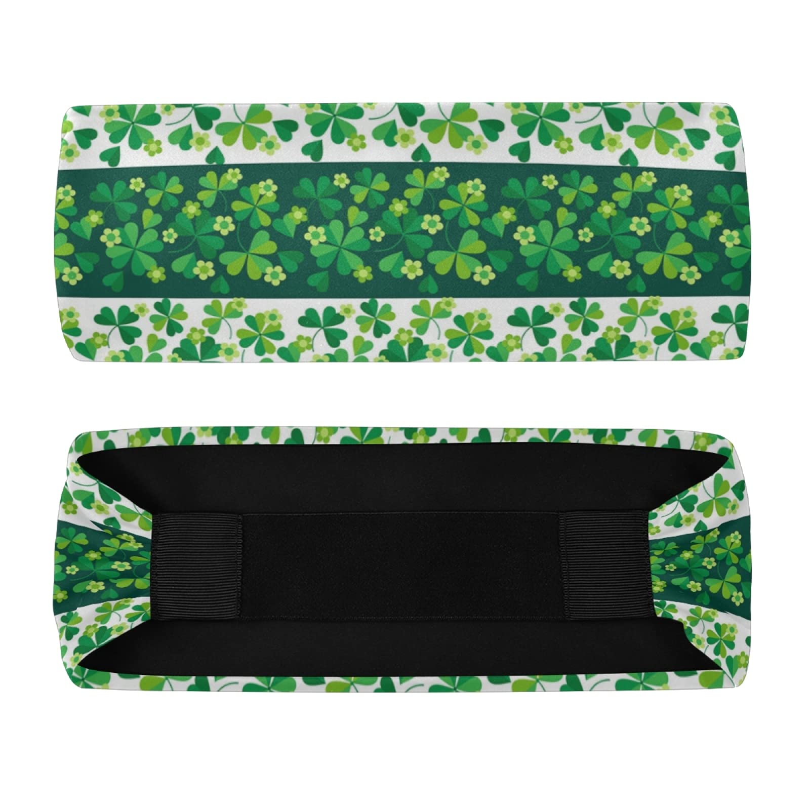 Women's Sports Headbands - Green St. Patrick's Day Shamrock Clover Breathable Hair Bands | Elastic Sweat Wicking Headbands for Running, Yoga & Workouts | Quick Dry Fitness Accessories for Active Women