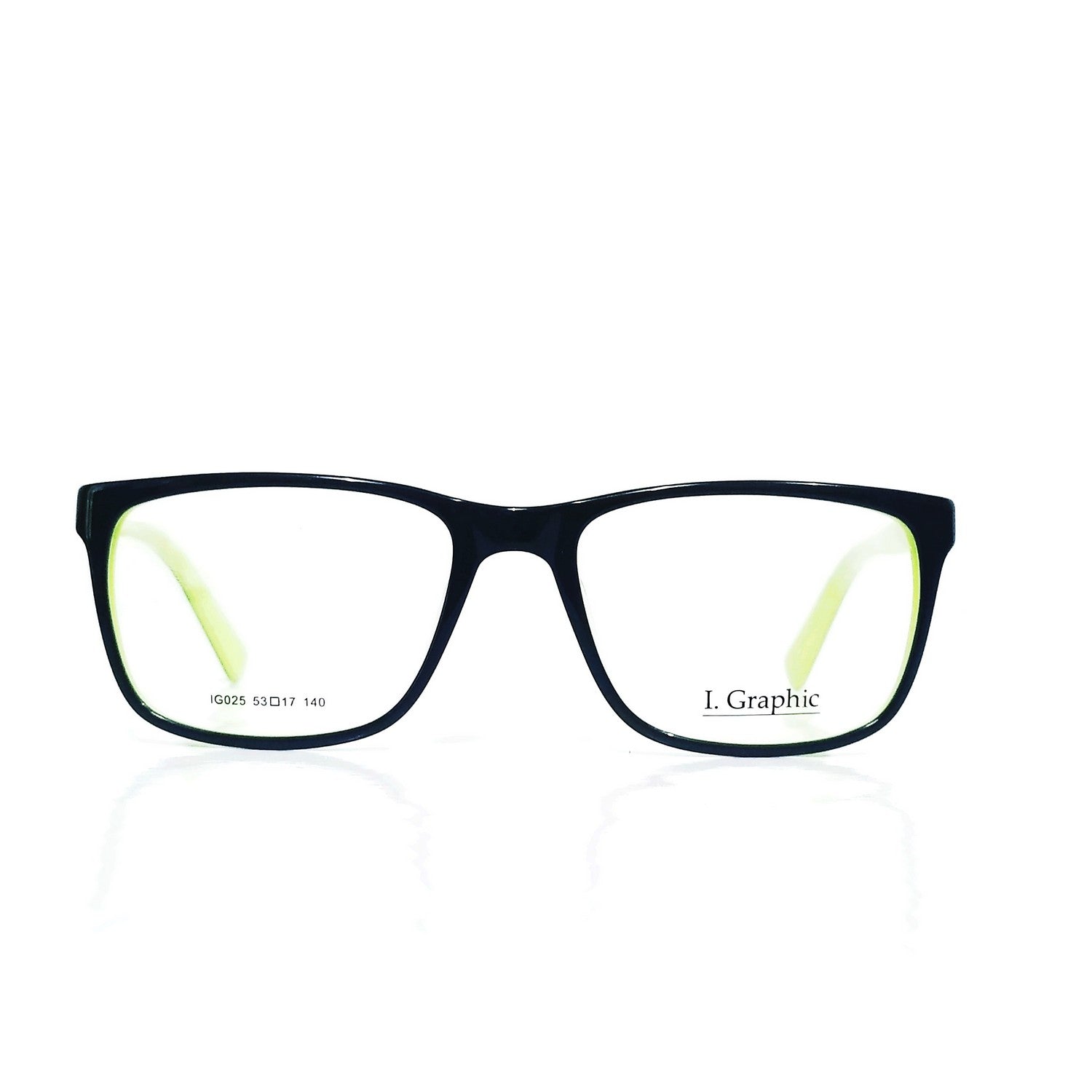Premium Acetate Frame Full Rim Eyeglasses for Men & Women - IG025 | Trendy Unisex Optical Frames for Work, Reading & Fashion Accessories