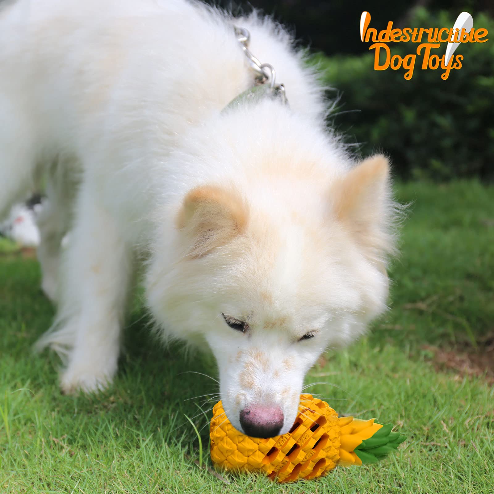 **Durable Indestructible Dog Chew Toys for Aggressive Chewers – Large & Medium Breed Tough Pineapple-Shaped Dental Cleaning & Treat Dispensing Toy – Perfect for Playtime & Teeth Cleaning**