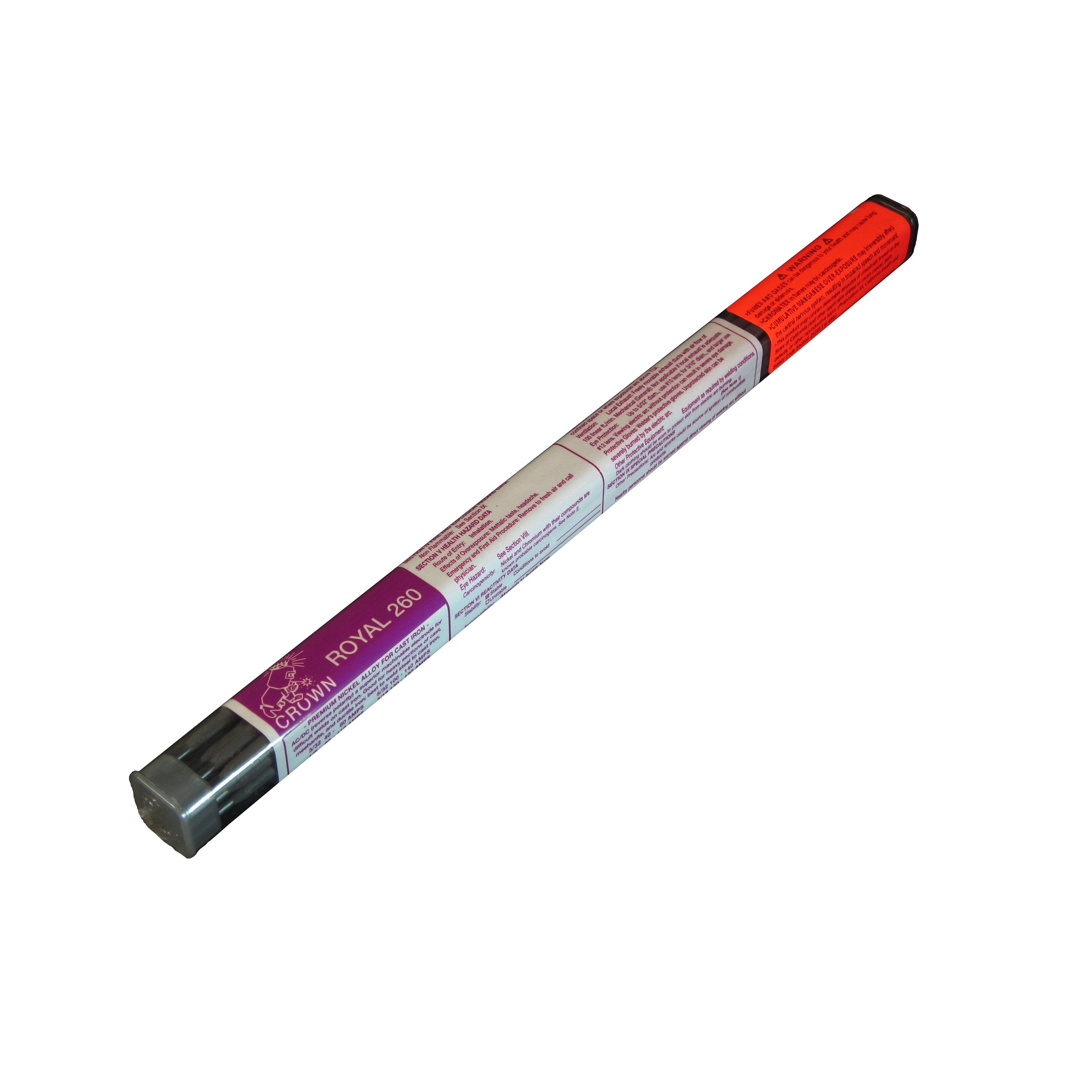 Crown Alloys ROYAL 260 5/32 Welding Electrode - 1 lb Tube (RE260/EP BP) | High-Performance Welding Rod for Steel & Cast Iron Repairs | Ideal for Construction, Automotive & DIY Projects