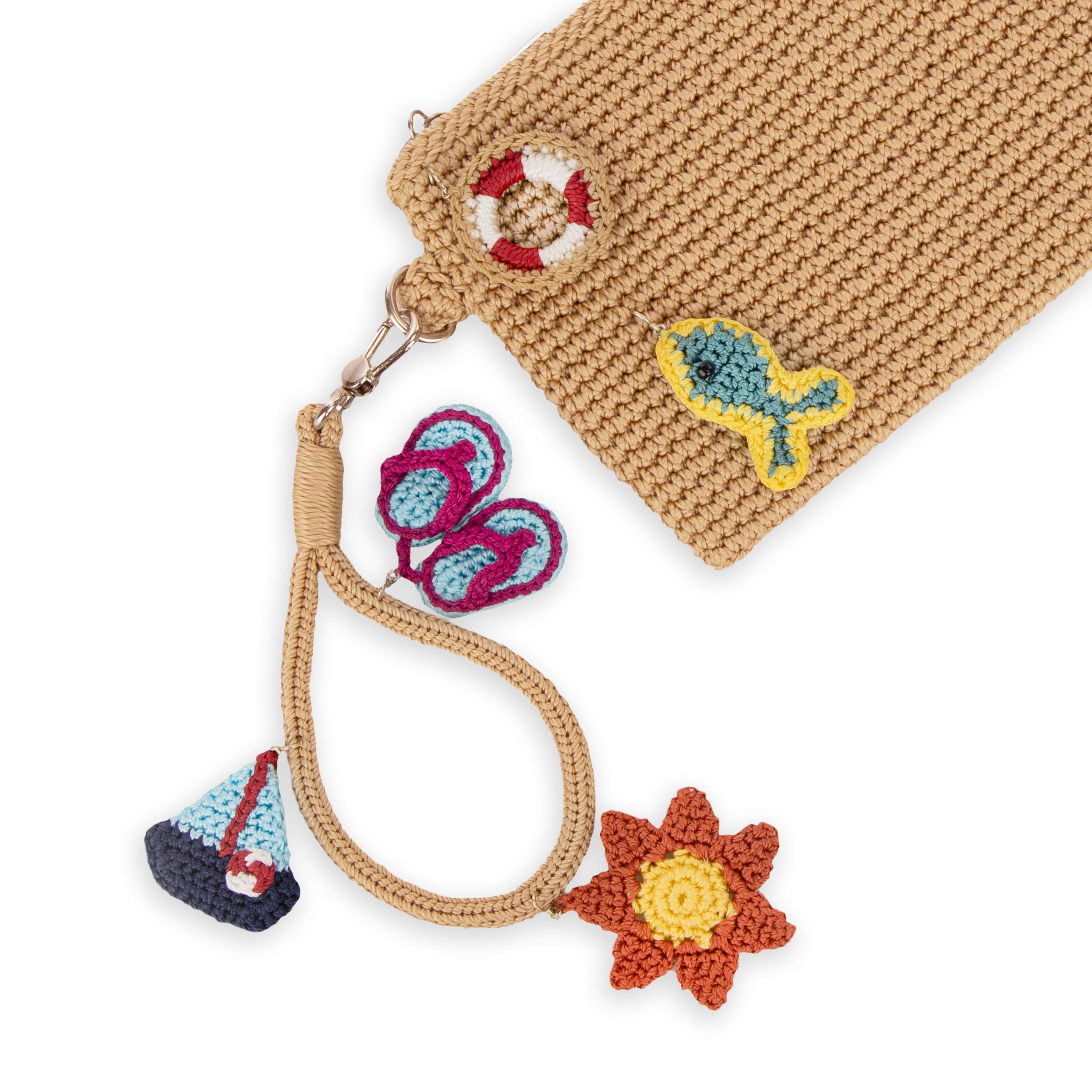 Handmade Bamboo Vita Wristlet - Eco-Friendly Crochet Wrist Wallet for Women - Perfect for Shopping, Travel & Everyday Use