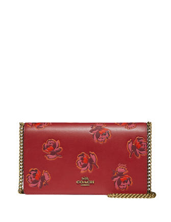 Coach Floral Print Callie Leather Crossbody Bag for Women - Stylish & Lightweight Shoulder Purse - Perfect for Date Night, Work & Travel