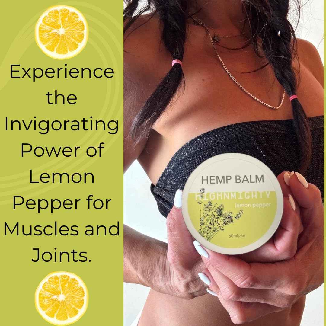 Eucalyptus & Lemon Pepper Hemp Balm Bundle - Natural Pain Relief for Day & Night Use | Muscle Soothe, Joint Support & Stress Relief for Active Lifestyles