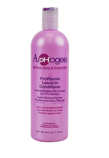 Aphogee Pro-Vitamin Leave-In Conditioner 16oz - Deep Hydration & Repair for Dry, Damaged Hair - Salon-Quality Treatment for Curly, Straight & Color-Treated Hair - Perfect for Daily Use & Post-Wash Care