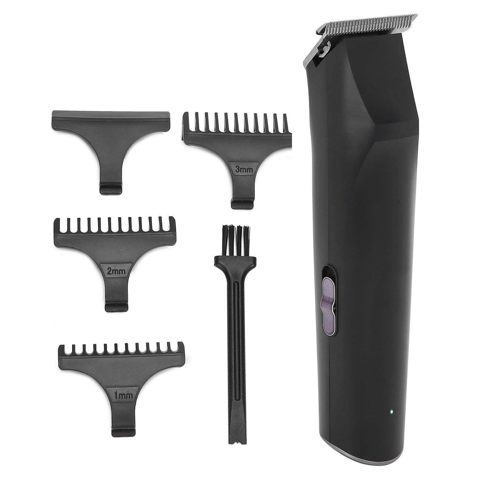 HURRISE Rechargeable Electric Hair Clipper for Men - Professional Beard & Mustache Trimmer with Adjustable Combs for Home Haircuts & Grooming | Perfect for DIY Styling, Travel & Barbershop Use