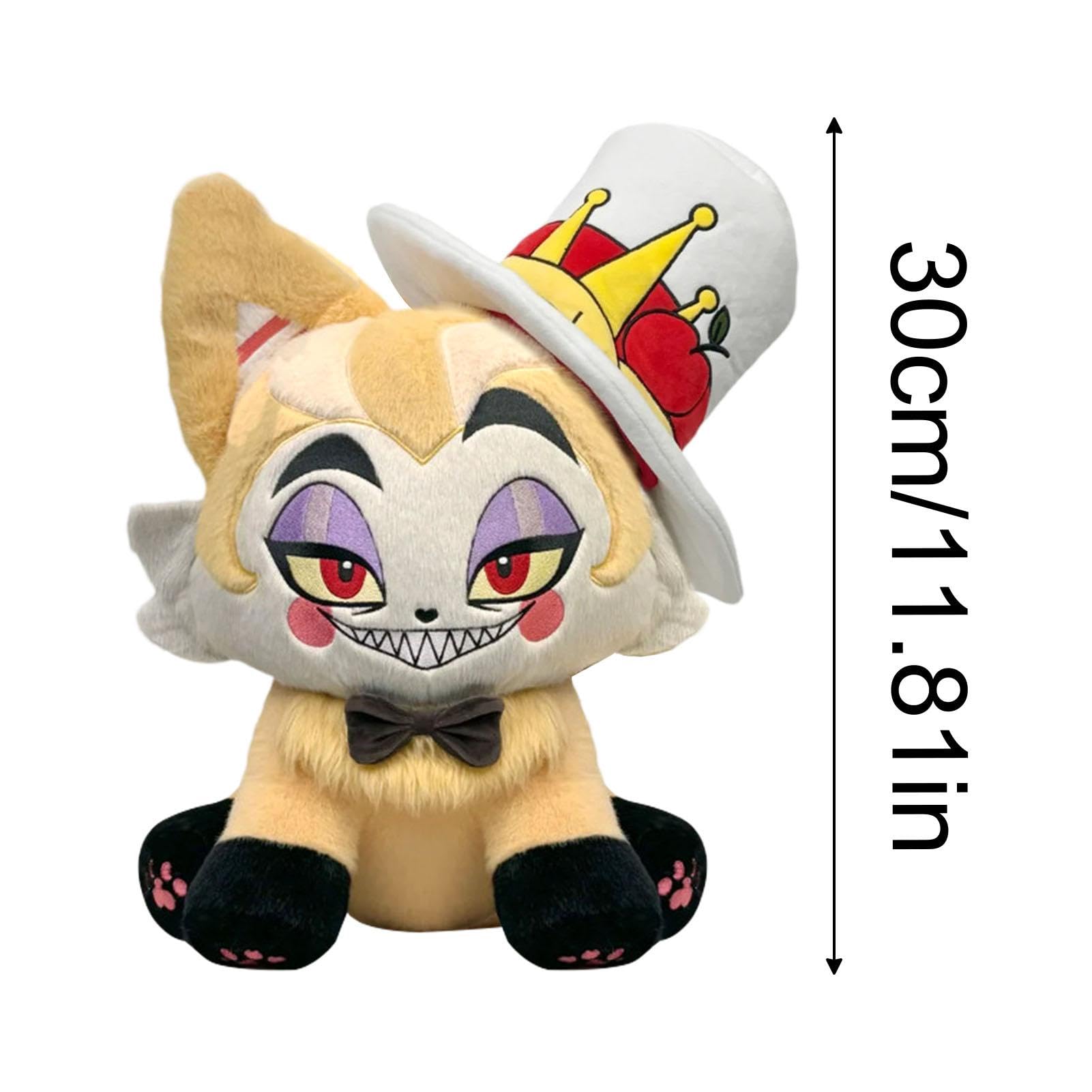 Cute Hazbin Hotel Lucifer & Angel Dust Plush Doll - Anime Stuffed Toy for Collectors, Gift, Party Decorations & Cosplay Accessories