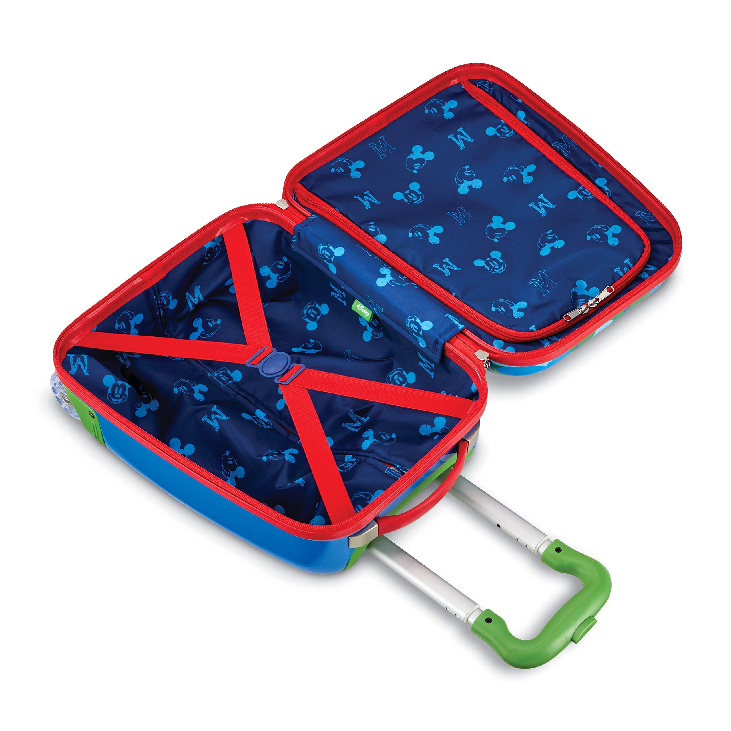 American Tourister Kids' Disney Mickey Mouse Hardside Carry-On Luggage 16-Inch - Perfect for Family Travel & School Trips