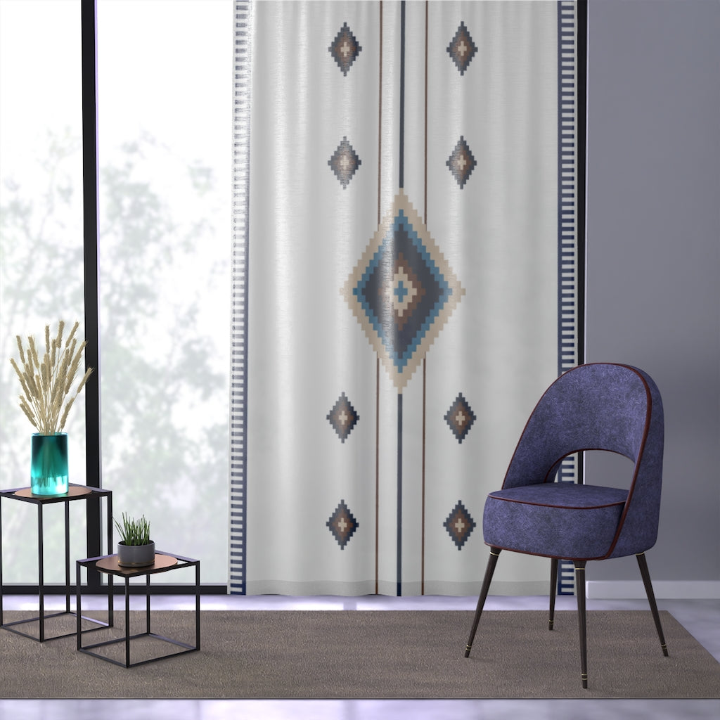 Storm Clouds Print Sheer Window Curtains - Lightweight Polyester Fabric with One-Sided Design for Living Room, Bedroom & Office Decor